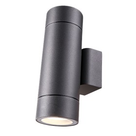 H4033 Faretto parete GU10 IP65 2 fasci dark gray