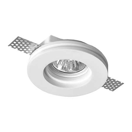 F0223 Porta lampada gessoplastico GU10 D.100mm