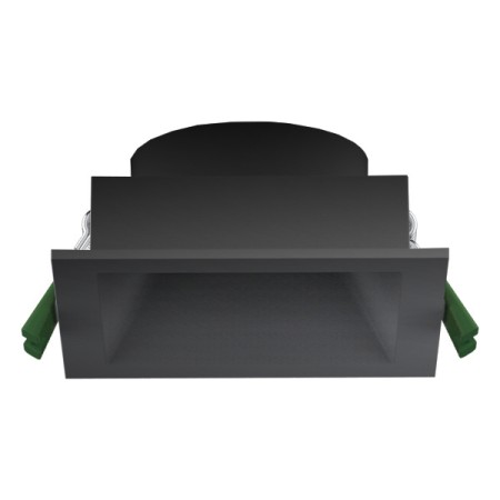 I350N Ghiera 88x88mm fisso - Foro 75x75mm Nero